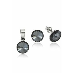Set Argint 925 placat cu rodiu cu cristale Swarovski® Rivoli 8mm imagine