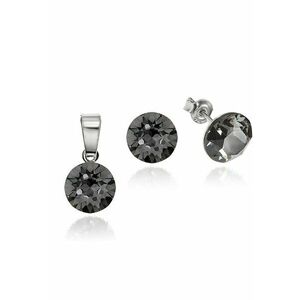 Set Argint 925 placat cu rodiu cu cristale Swarovski® 8mm imagine
