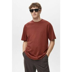 Tricou relaxed fit din in si bumbac imagine