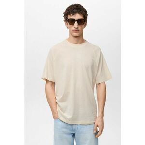 Tricou relaxed fit din in si bumbac imagine