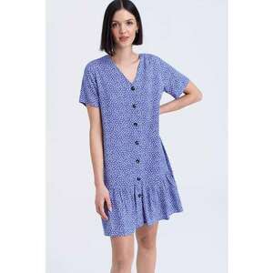 Rochie cu decolteu in V si terminatie evazata imagine