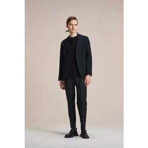 Sacou regular fit fără rever imagine