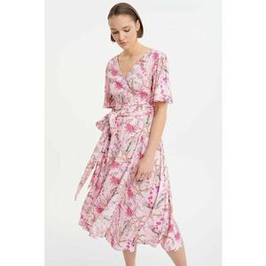 Rochie petrecuta cu imprimeu floral imagine