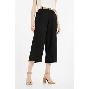 Pantaloni capri din amestec de in imagine