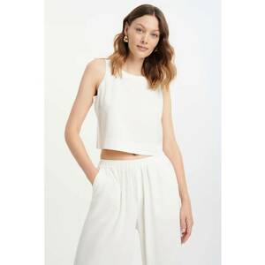 Bluza din amestec de in - fara maneci imagine