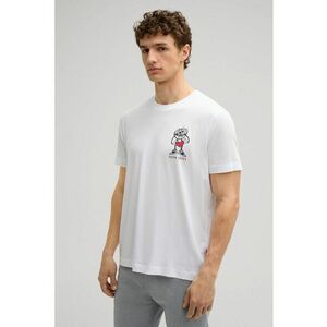 Tricou regular fit cu guler rotund și print 30045691 imagine