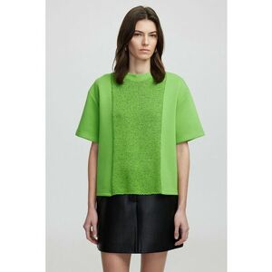 Tricou lejer cu segmente cu aspect tricotat imagine