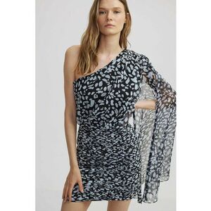 Rochie scurta cu decolteu pe un umar imagine