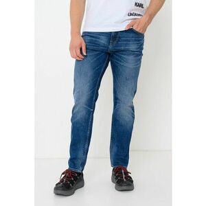 Blugi regular fit cu aspect decolorat imagine