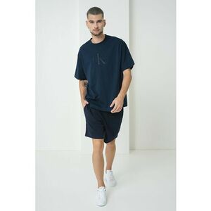 Tricou cu decolteu la baza gatului si logo brodat imagine