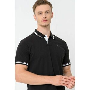 Tricou regular fit cu terminatii contrastante imagine