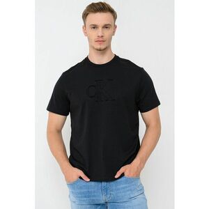 Tricou din bumbac cu logo in relief imagine