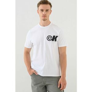 Tricou din bumbac cu imprimeu monograma imagine