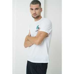 Tricou regular fit cu logo pe piept imagine