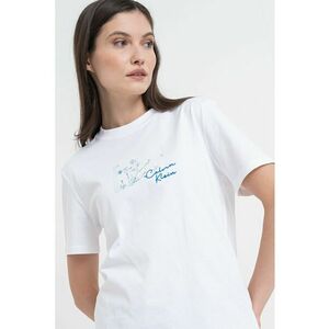 Tricou de bumbac cu decolteu la baza gatului imagine