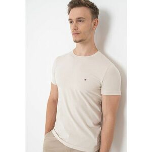 Tricou slim fit cu decolteu la baza gatului imagine