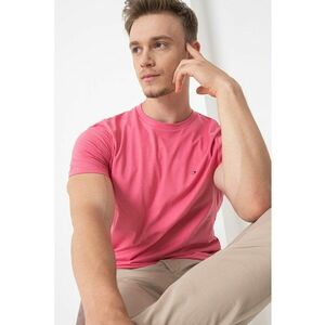 Tricou din bumbac cu decolteu la baza gatului imagine