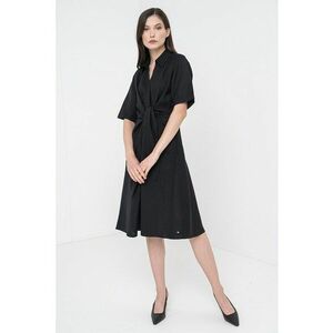 Rochie-camasa evazata din amestec de in imagine