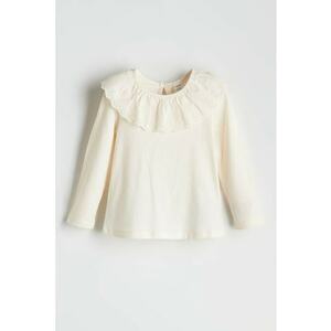 Bluza cu guler din dantela Sangallo imagine