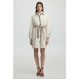 Palton din bumbac cu nasturi imagine