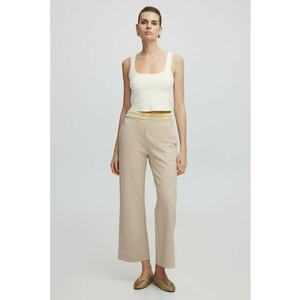 Pantaloni crop cu buzunare laterale imagine