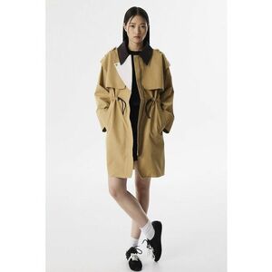 Trenci cu fermoar si guler clasic imagine