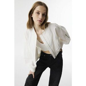 Jacheta bomber din amestec de bumbac cu fermoar imagine