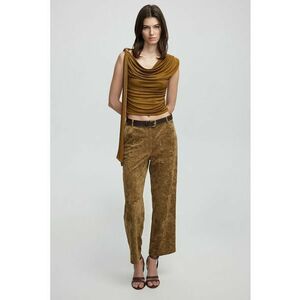 Pantaloni crop cu model imagine