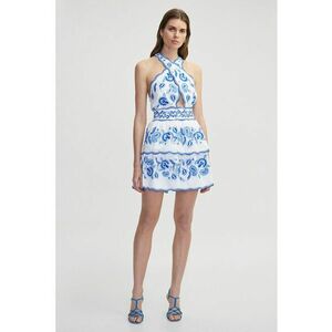 Rochie cu broderie si bretele incurcisate imagine