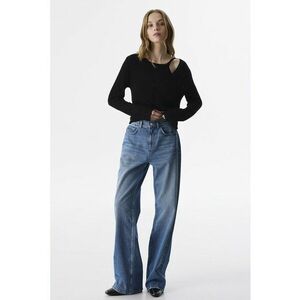 Blugi evazati cu talie medie imagine