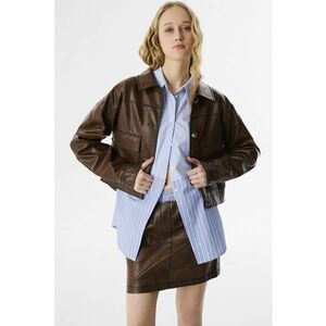 Jacheta de piele ecologica cu nasturi imagine