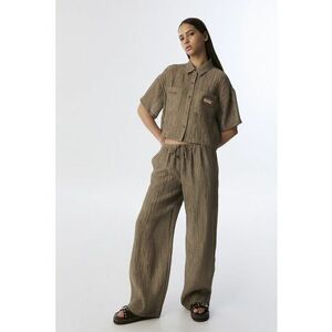 Pantaloni din amestec de lyocell cu croiala ampla imagine