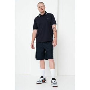 Tricou polo cu benzi contrastante imagine