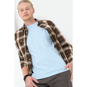 Tricou de bumbac cu logo discret imagine