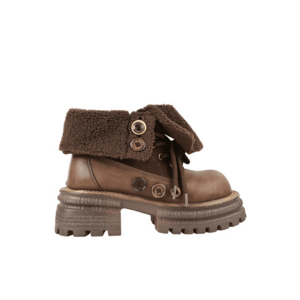 Ghete casual - dama - 8808 maro - piele naturala imagine