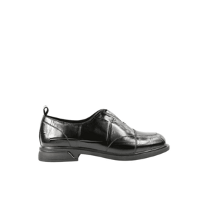 Pantofi casual - dama - DL70030B negru - piele naturala lacuita imagine