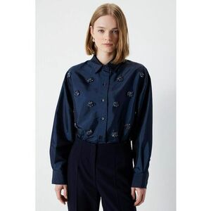 Camasa cu maneci lungi si strasuri imagine