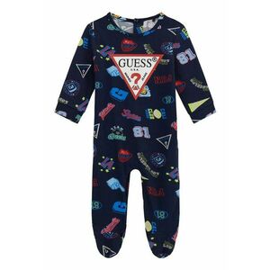 Salopeta din amestec de bumbac cu botosei si imprimeu logo imagine