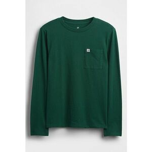 Bluza de bumbac cu buzunar pe piept imagine