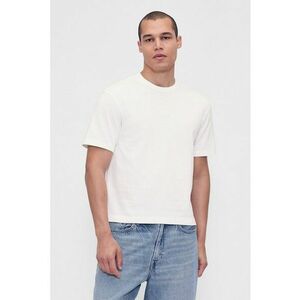 Tricou cu decolteu la baza gatului si imprimeu logo pe spate imagine