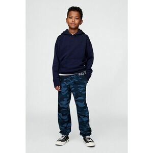 Pantaloni cu snur si model camuflaj imagine