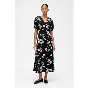 Rochie cu decolteu in V si maneci bufante imagine