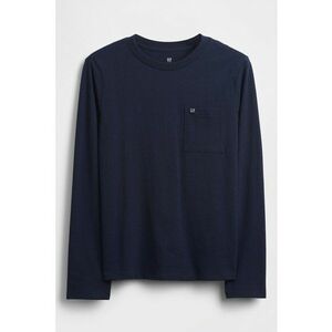 Bluza de bumbac cu buzunar pe piept imagine