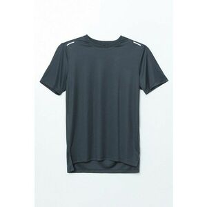 Tricou cu decolteu la baza gatului si model uni imagine