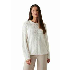 Pulover lejer cu model cu perforatii imagine