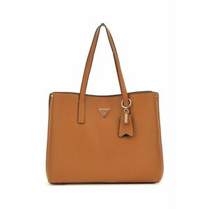 Geanta shopper de piele ecologica cu aplicatie logo imagine