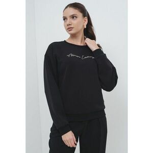 Bluza de trening cu decolteu la baza gatului si logo imagine