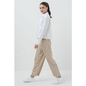 Camasa crop din amestec de bumbac imagine