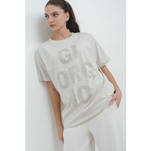 Tricou lejer decorat cu strasuri imagine