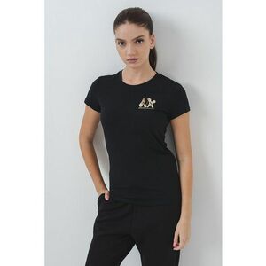 Tricou slim-fit cu imprimeu logo stralucitor imagine